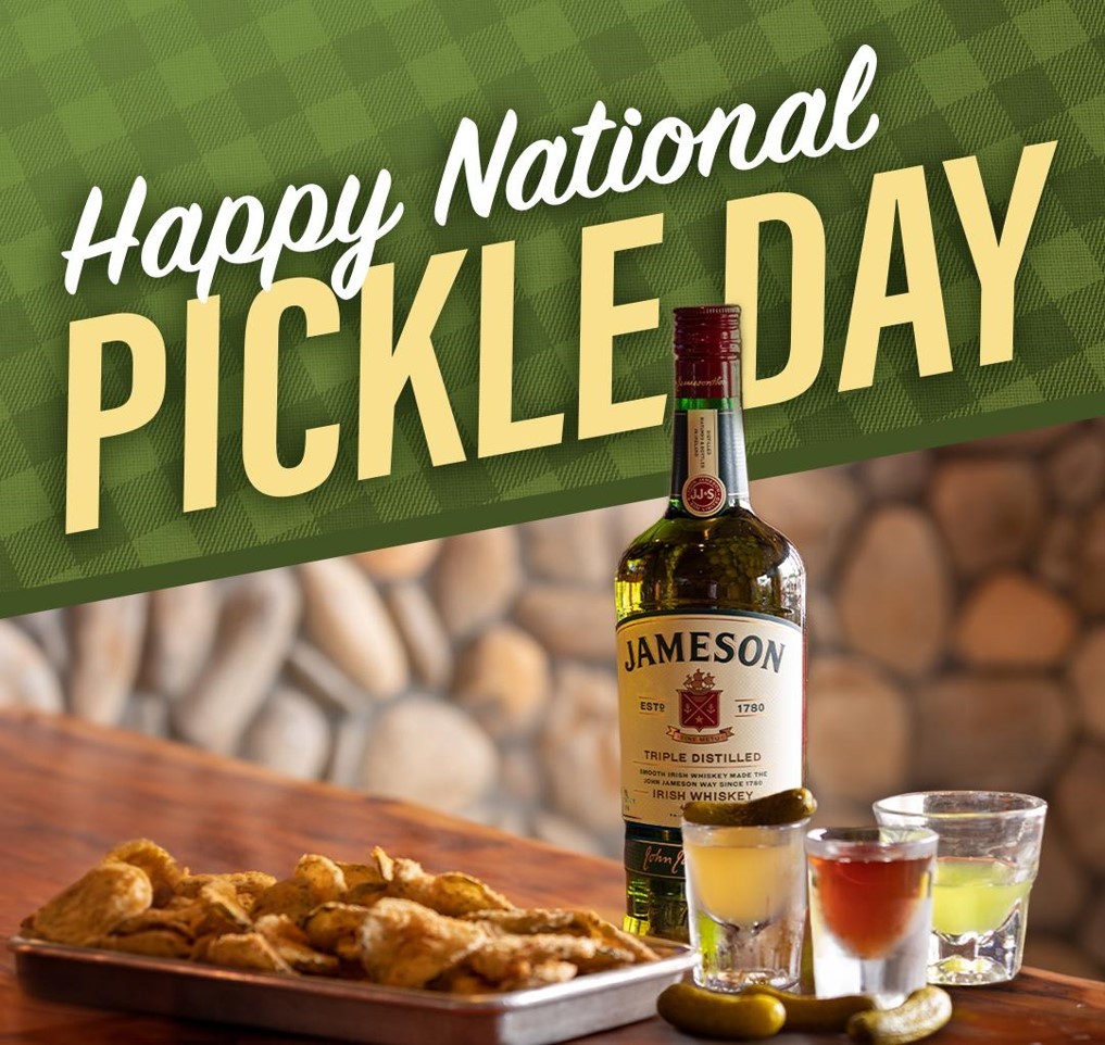 Happy National Pickle Day from the Peaks! Come in for a Pickle Back